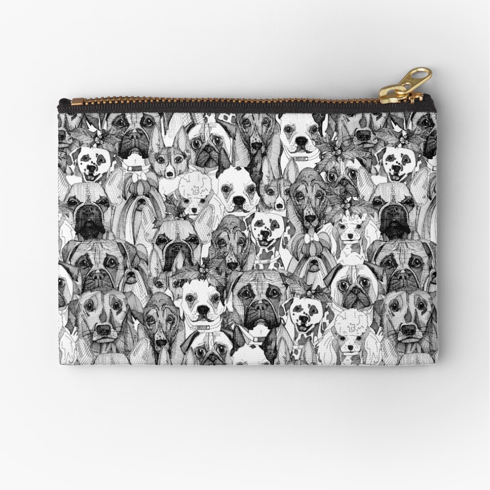 christmas dogs Zipper Pouch