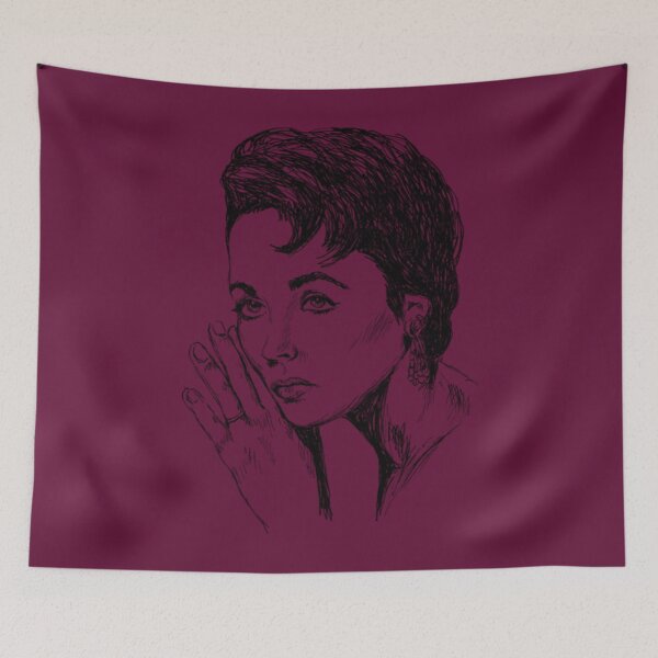 Item preview, Liz Taylor Liz Taylor Portrait designed and sold by IciPiciPins.