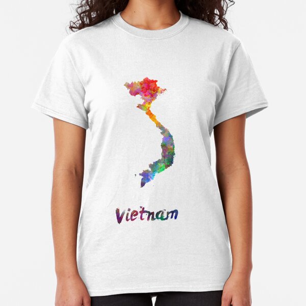 Vietnam in watercolor Classic T-Shirt