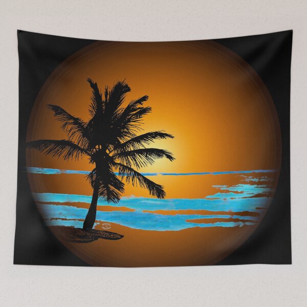Item preview, Dark Beach Firey Sunrise by Orikall designed and sold by HippieWorks.