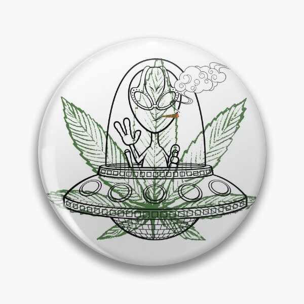 Item preview, ALIEN Stoner. Smart Successful Stoner. Spiritual Weed  designed and sold by AlfaEcho.