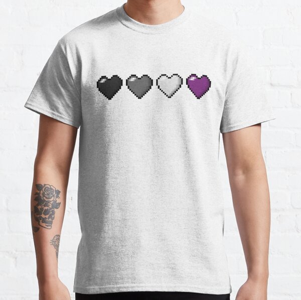 Asexual Pixel Hearts Classic T-Shirt