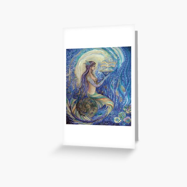 mermaid aquarius Greeting Card