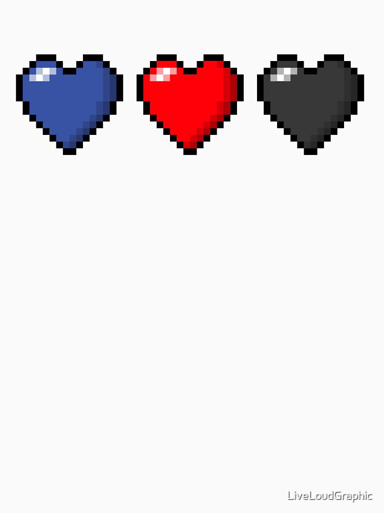 Polyamory Pixel Hearts by LiveLoudGraphic