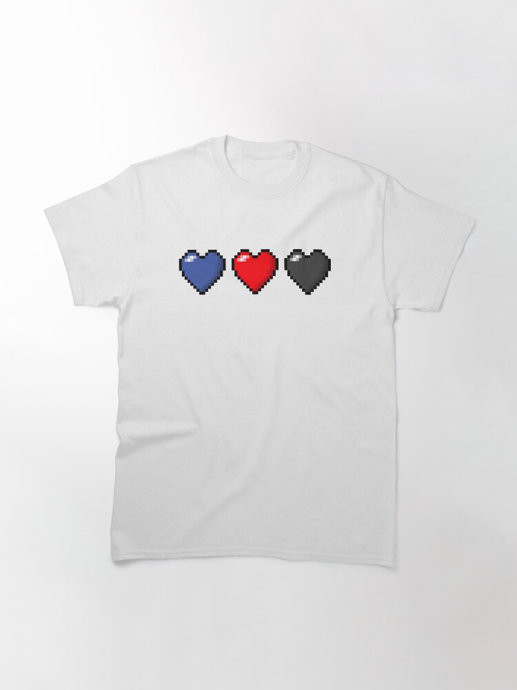 Alternate view of Polyamory Pixel Hearts Classic T-Shirt
