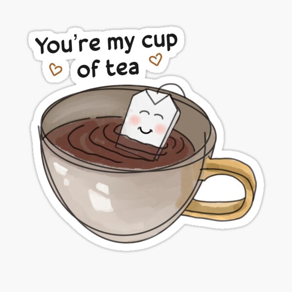 Item preview, My cup of tea designed and sold by BubblyRoseshop.