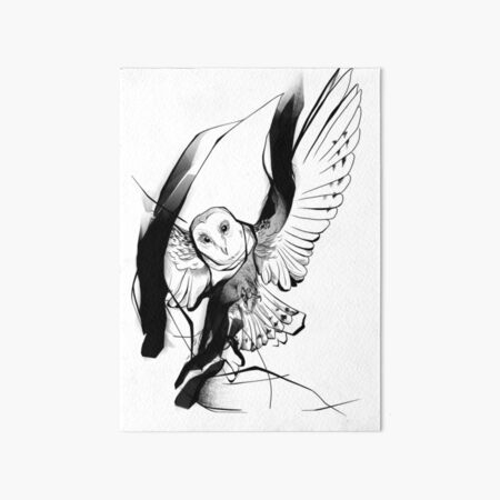 Barn Owl Art Board Print