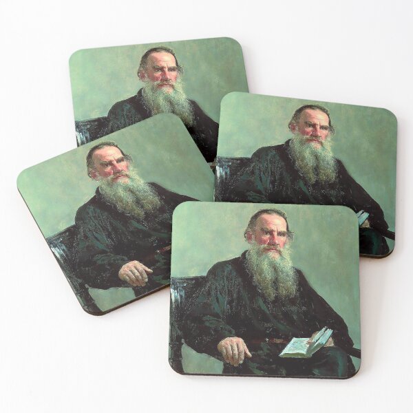 Item preview, Portrait of Leo Tolstoy by Ilya Repin designed and sold by IndieArtDream.