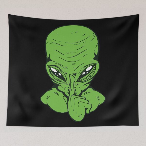 Item preview, Funny Green Silence Alien designed and sold by TeesByMark.
