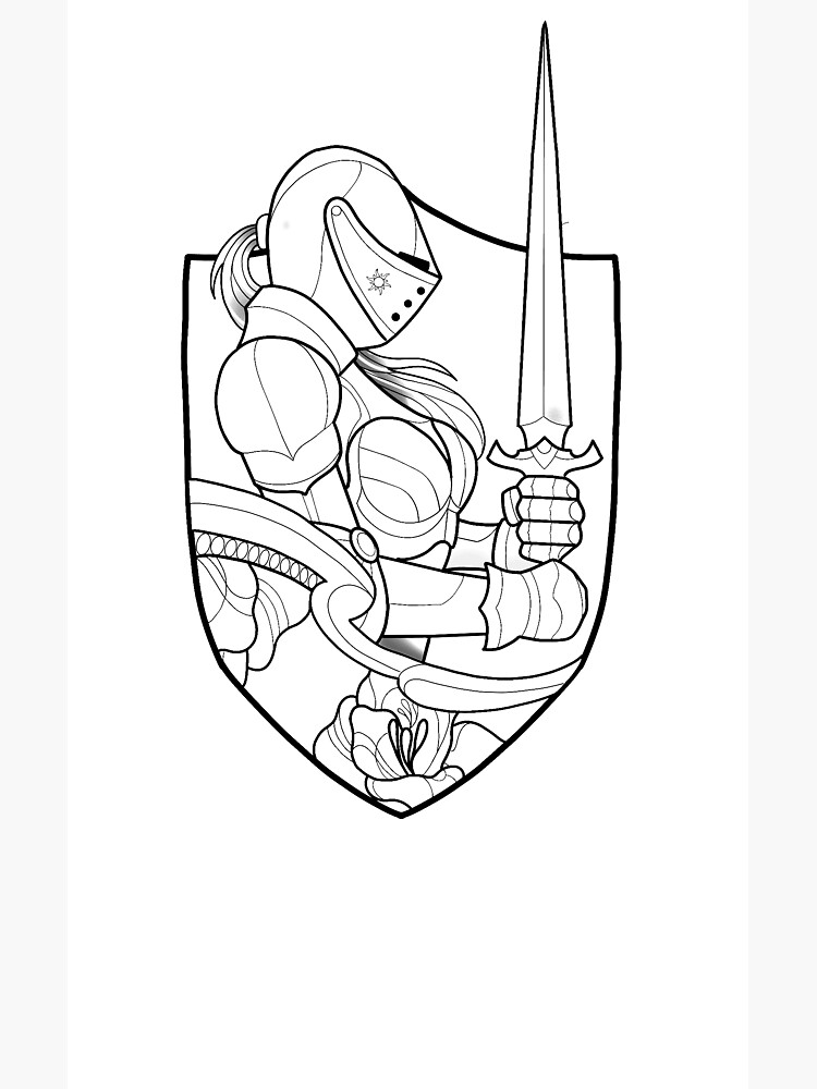 "Knight woman " Sticker by 6thcircle | Redbubble