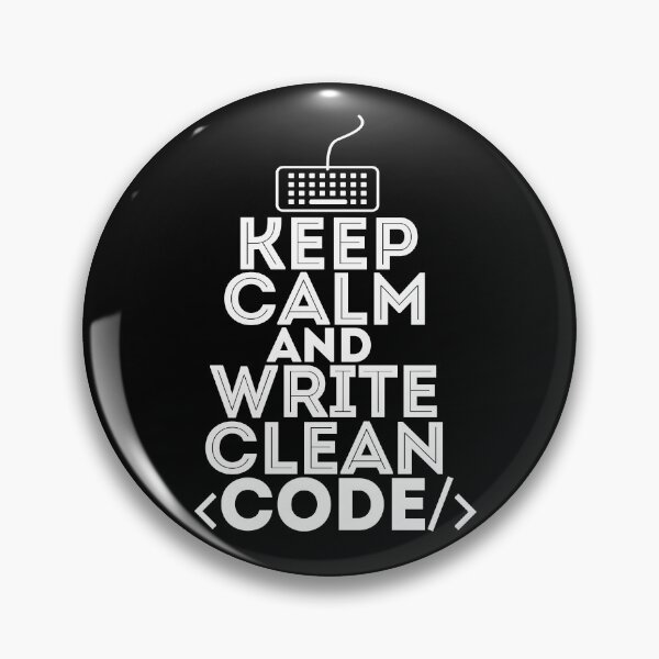 Item preview, Keep calm and write clean code - cool gift for everybody in it sphere - software engineers, developers, programmers and coders designed and sold by hyggekrog.