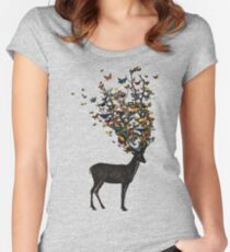 Camiseta entallada de cuello ancho Naturaleza salvaje
