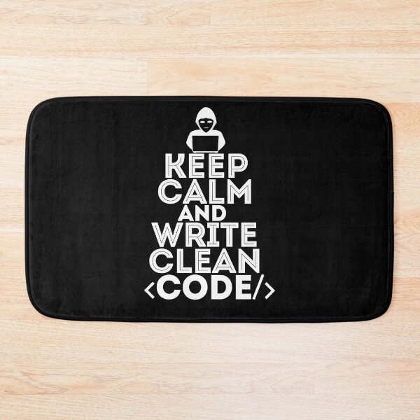 Item preview, Keep calm and write clean code - cool gift for everybody in it sphere - software engineers, developers, programmers and coders designed and sold by hyggekrog.