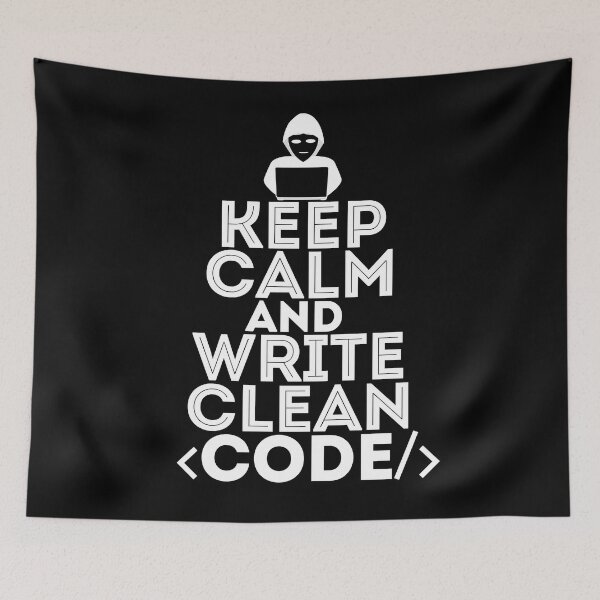 Item preview, Keep calm and write clean code - cool gift for everybody in it sphere - software engineers, developers, programmers and coders designed and sold by hyggekrog.