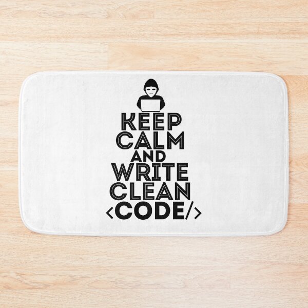 Item preview, Keep calm and write clean code - cool gift for everybody in it sphere - software engineers, developers, programmers and coders designed and sold by hyggekrog.