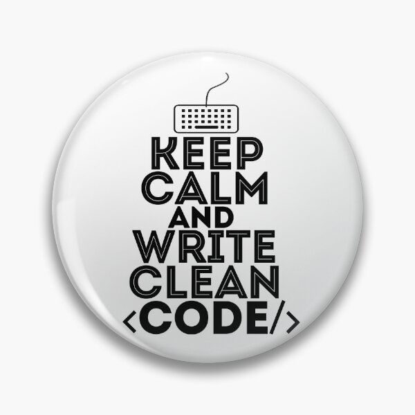 Item preview, Keep calm and write clean code - cool gift for everybody in it sphere - software engineers, developers, programmers and coders designed and sold by hyggekrog.