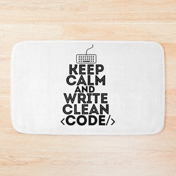 Item preview, Keep calm and write clean code - cool gift for everybody in it sphere - software engineers, developers, programmers and coders designed and sold by hyggekrog.