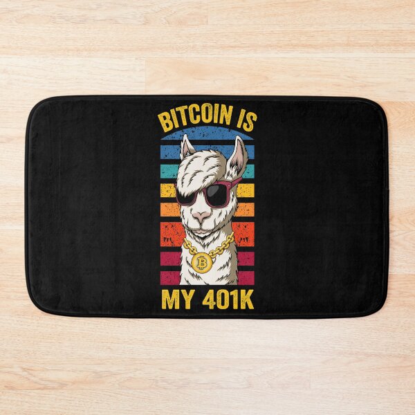 Item preview, Bitcoin 'Retirement? No Prob-Llama', Funny BTC Llama with Sunglasses designed and sold by SoloTravelerSt.