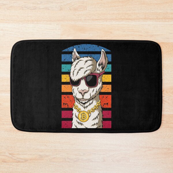 Item preview, Funny BTC Gangster Llama with Sunglasses designed and sold by SoloTravelerSt.