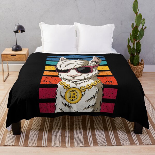 Item preview, Funny BTC Gangster Llama with Sunglasses designed and sold by SoloTravelerSt.