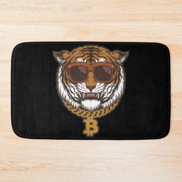 Item preview, Funny Gangster Tiger with Bitcoin Gold Chain in Sunglasses designed and sold by SoloTravelerSt.