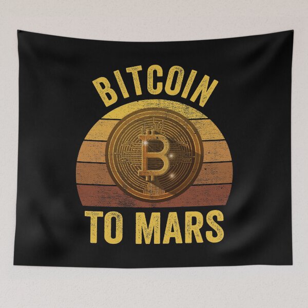 Item preview, Bitcoin To Mars , Funny Bitcoin Meme designed and sold by SoloTravelerSt.