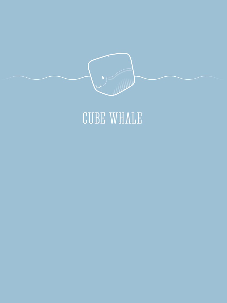 Cube Whale (outline) by Cheeseness