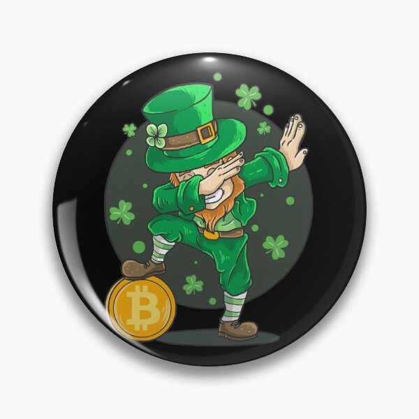 Item preview, St Patrick's Day Bitcoin Leprechaun - Funny Bitcoin Meme designed and sold by SoloTravelerSt.