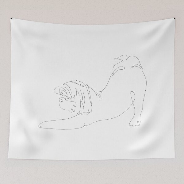 Item preview, One line Shih tzu Downward Dog designed and sold by Huebucket.