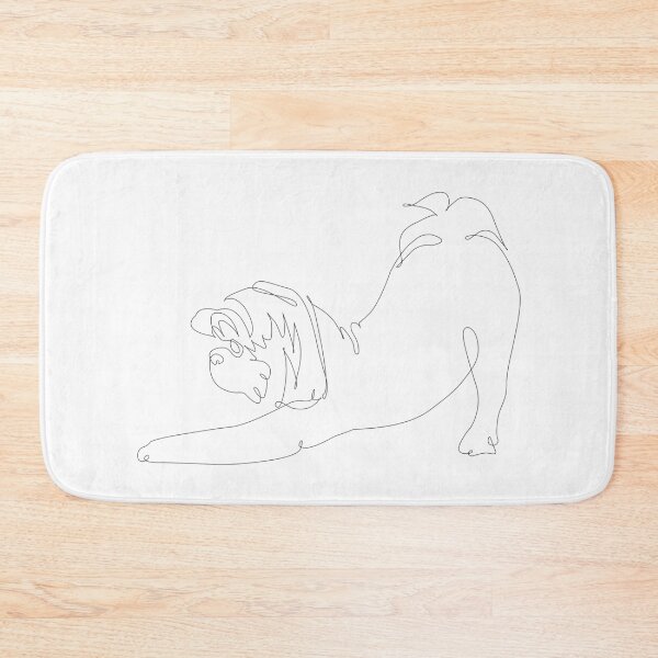 Item preview, One line Shih tzu Downward Dog designed and sold by Huebucket.