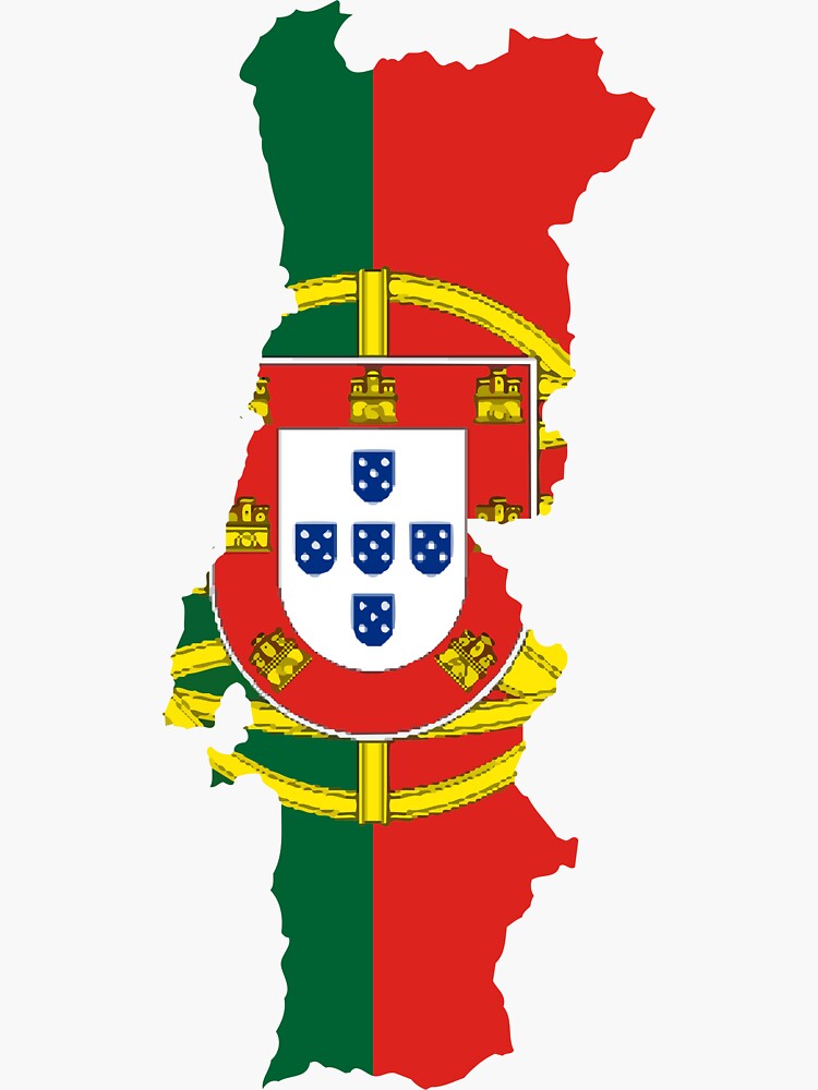 Sticker Portugal map