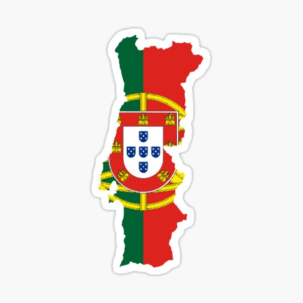 Portugal map Car Decal