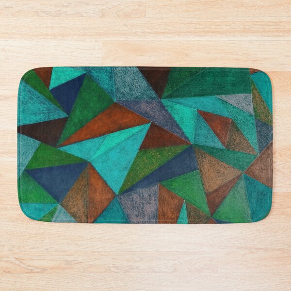 Item preview, turquoise triangular mosaic designed and sold by Valentina-V.