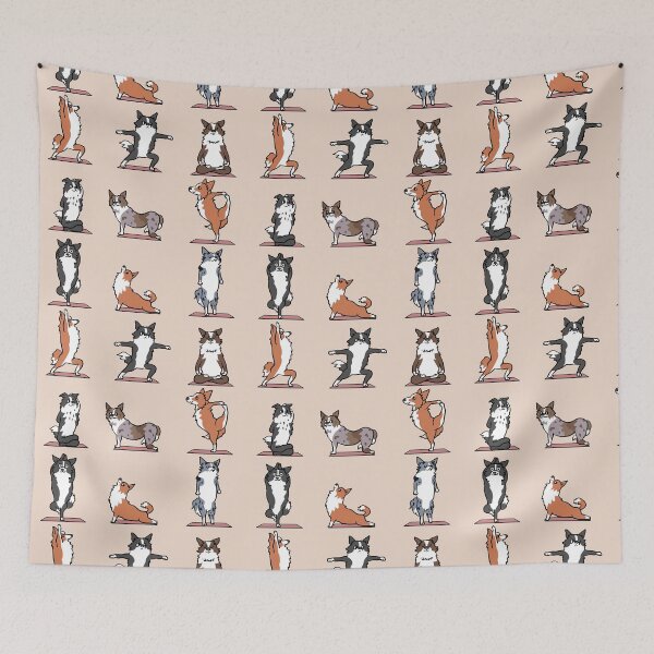 Item preview, Border Collie Yoga designed and sold by Huebucket.