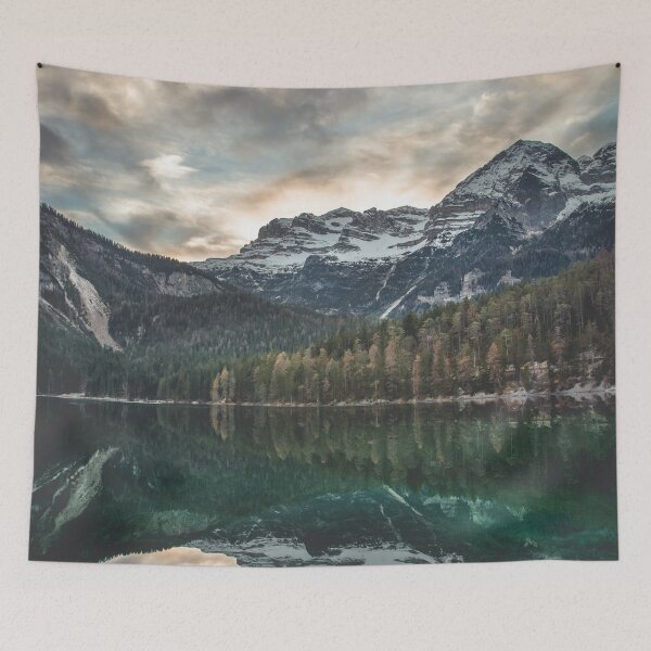Item preview, Belleza Montaña Atardecer Lago designed and sold by Podmtp.