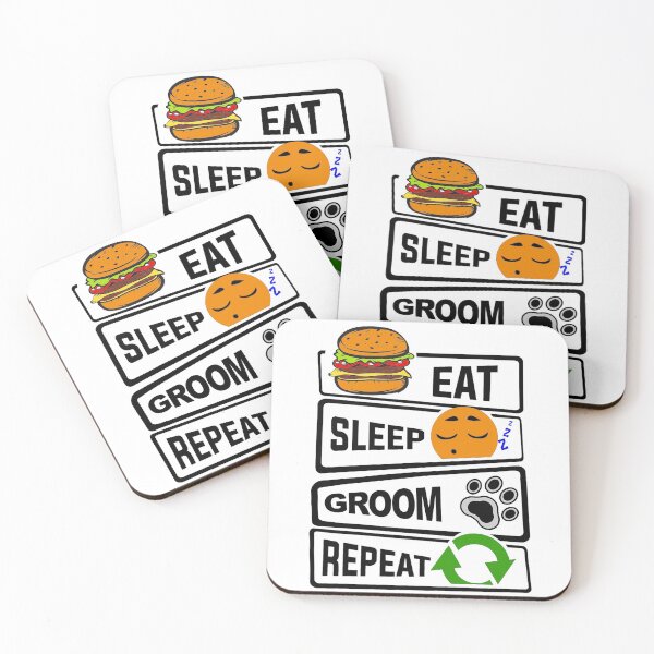 Item preview, Eat Sleep Groom Repeat Funny illustration Gift  designed and sold by KO-Design.
