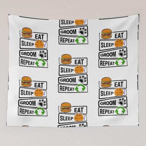 Item preview, Eat Sleep Groom Repeat Funny illustration Gift  designed and sold by KO-Design.