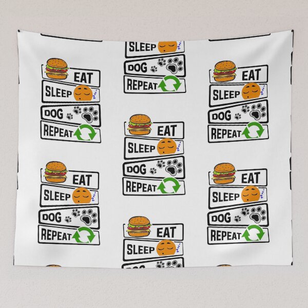 Item preview, Eat Sleep Dog Repeat Funny illustration Gift  designed and sold by KO-Design.