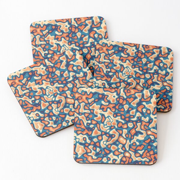 Item preview, Abstract Orange and Blue Shadow Pattern designed and sold by Moyanana.