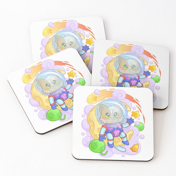 Item preview, cat astronaut designed and sold by YMFargon.