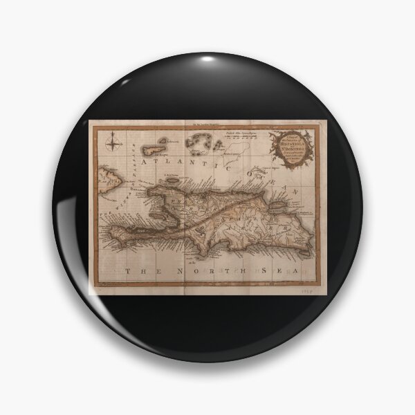 Item preview, Haiti Old Antique Map - French And Spanish designed and sold by makeitadmirable.