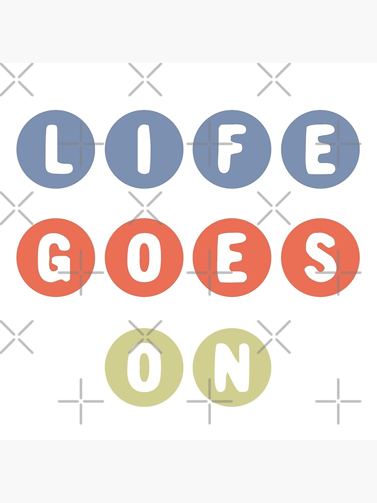 bts-song-life-goes-on-typography-poster-for-sale-by-morcawork-redbubble