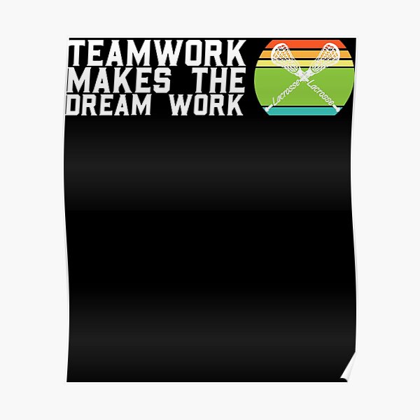 Poster Teamwork Redbubble