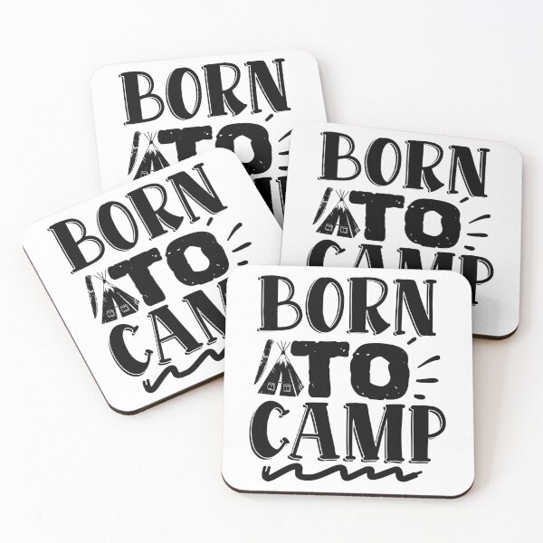 Item preview, born to camp - cool camping saying designed and sold by Raeolus.