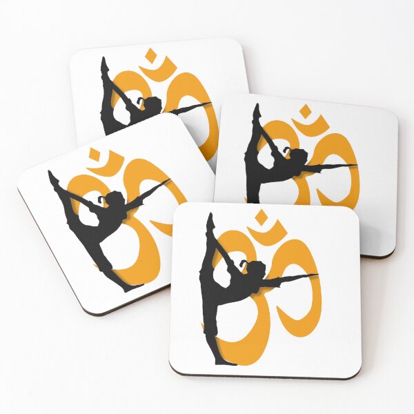 Item preview, Yoga Pose with Om Background Yoga T-Shirt designed and sold by deepakrode7.