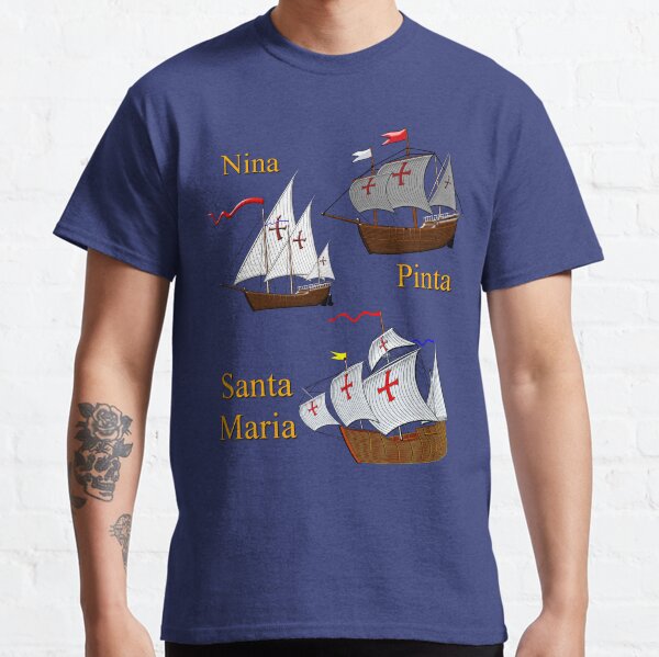 A Nina, Pinta and Santa Maria design 1492 Classic T-Shirt