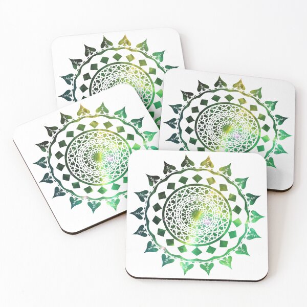 Item preview, Green Nature Galaxy Mandala designed and sold by Quineveer Alice.