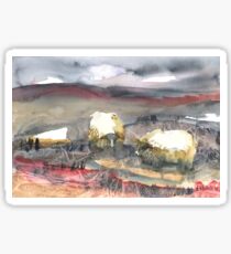 Grazing, Lochindorb 4, Scotland Sticker