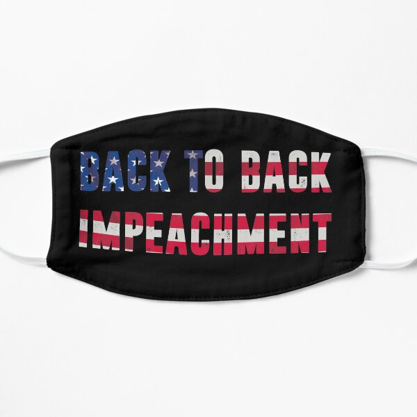 back to back impeachment election USA 2024 Flat Mask