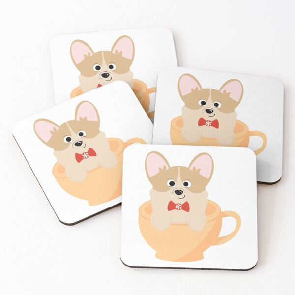 Item preview, Corgi in a Cup designed and sold by Shy Girl Merchant.